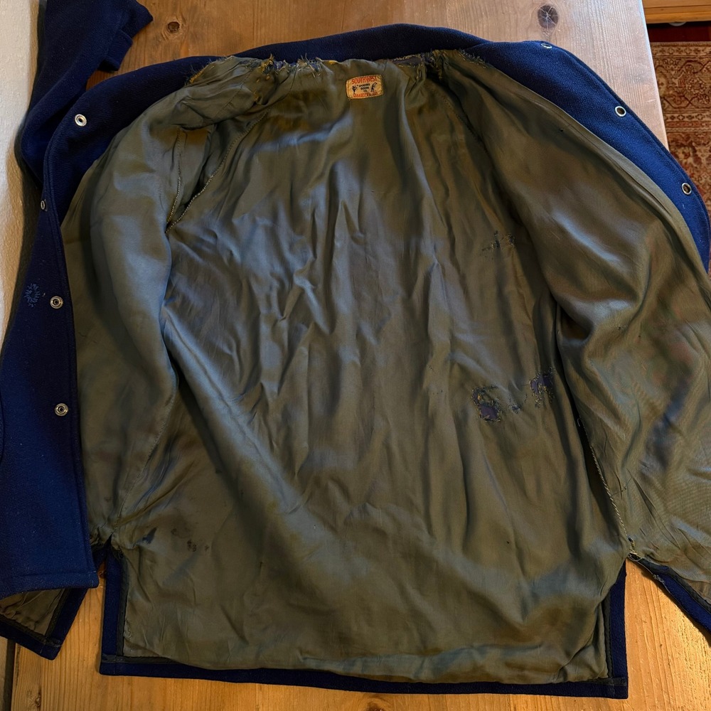 Vintage 70s True Vintage Southwest Sporting Goods Varsity Jacket State Champs - Picture 7 of 16